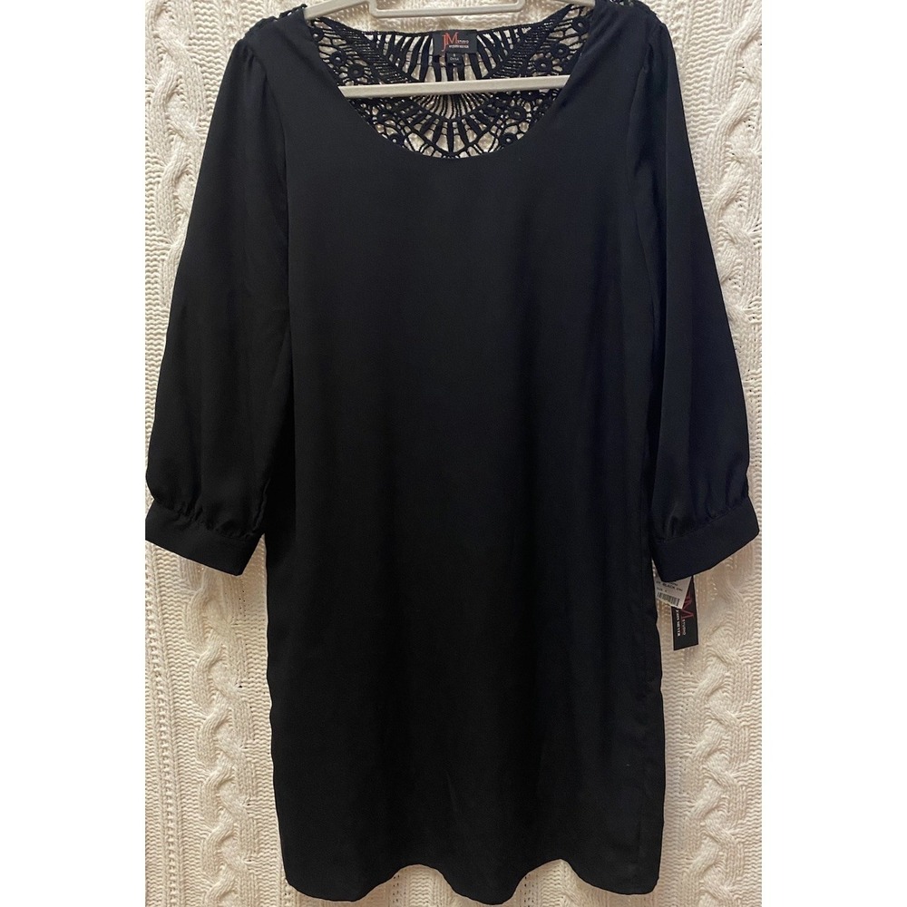 JM Studio John Meyer Black‎ Short Dress Embroidered Dark Fairy Whimsigoth